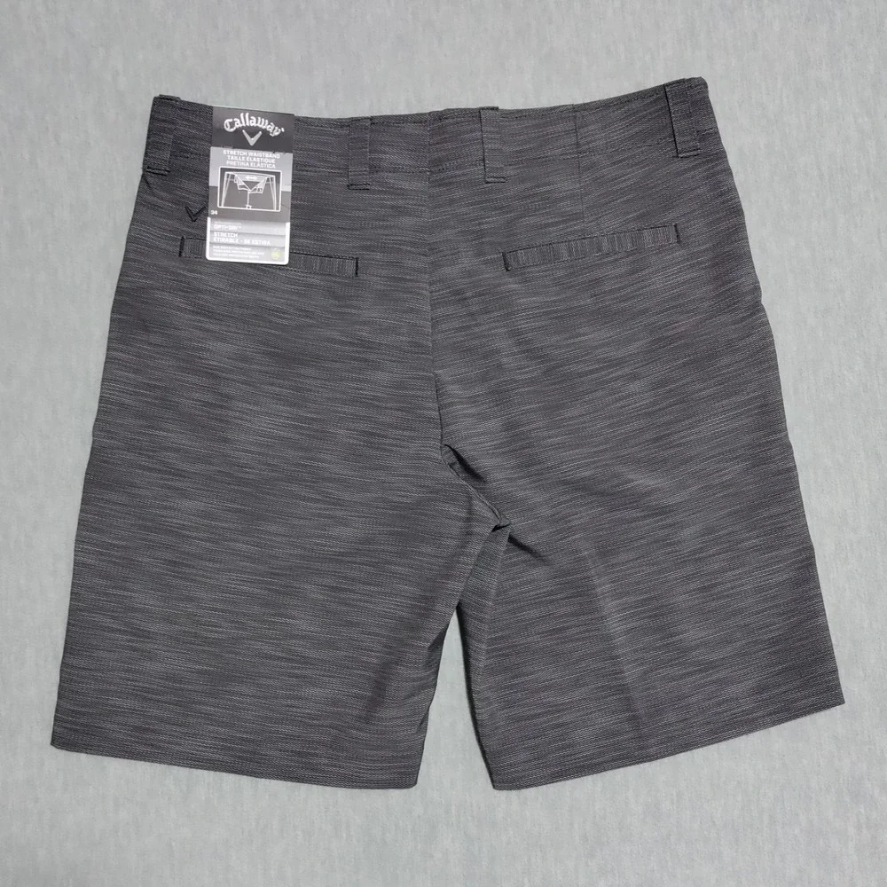 Callaway Men's‎ 34 Opti-Dri Moisture Wicking Stretch Short Caviar Gray NWT